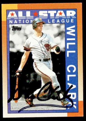 Will Clark 1990 Topps All-Star Giants authentic autographed card - Image 1 of 2