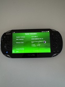 PS Vita PCH-1101 with 120 GB Memory Card, Case, Charger & HENkaku 3.65