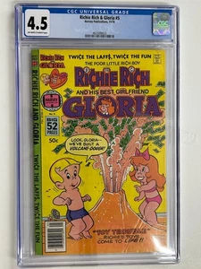 Richie Rich & Gloria #5 CGC 4.5 Harvey Comics 11/78 Classic Kids Issue - Picture 1 of 2