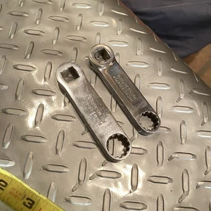 Snap On 2Pc 1/2" Dr. Spline Torque Adapter Wrench 9/16"-5/8" SRES20,SRES18,12Pt - Picture 1 of 13