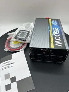EGSCATEE 2500W Pure Sine Wave Inverter DC 12V to AC 110/120V - TH-12V-2500W A702 - Picture 1 of 9
