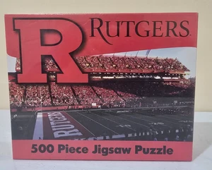RUTGERS SCARLET KNIGHTS FOOTBALL FIELD 500 PIECE JIGSAW PUZZLE - Picture 1 of 5