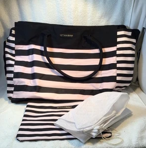Victoria's Secret Pink Black Extra Large Duffle Bag W/ Makeup & Laundry bag - Picture 1 of 6