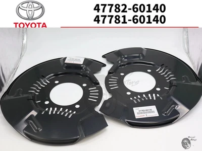 Toyota Lexus Genuine Land Cruiser COVER DISC BRAKE DUST FRONT LH & RH Set OEM - Image 1 of 4