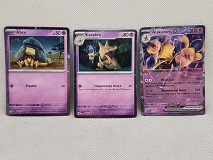 Abra Kadabra & Alakazam ex Scarlet & Violet Black Star Promo Set 2023 Pokémon - Picture 1 of 7