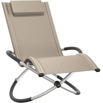 Sonnenliege Paulina ergonomisch, faltbar, 150 kg Sonnenliege beige B-Ware - Bild 1 von 4