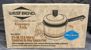 SEALED Vtg West Bend Country Inn 2-3/4 Qt No 2973 Covered Hi-Boy Sauce Pan (A10) - Picture 1 of 5