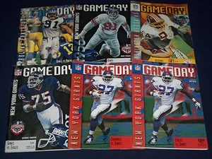 1996 NEW YORK GIANTS GAME DAY PROGRAM LOT OF 9 DIFFERENT - GREAT PHOTOS - O 2398 - Picture 1 of 5