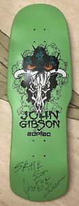 Zorlac John Gibson Skateboard Green New Issue Signed Mint