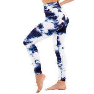 De Mujer Suave Sin costuras Con Cintura Alta Pantalones Leggings Yoga Acanalado UK Size 6-8 B112