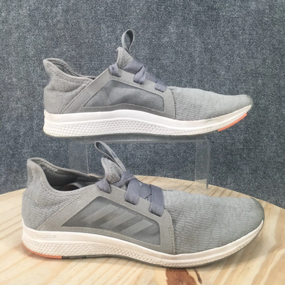 Adidas Shoes Mens 10.5 Edge Lux Lace Up Low Top Running Sneakers Grey Fabric - Image 1 of 4