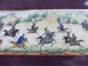 Original Persian Miniature Painting Polo Game Chugan - Picture 1 of 3