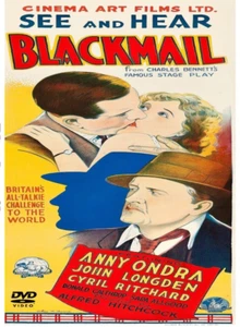 BLACKMAIL 1929 DVD Classic Alfred Hitchcock Movie film Anny Ondra - Picture 1 of 1