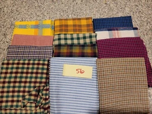 POSTEN VON 12 FAT QUARTERS GEWEBTEN STOFF SORTIERTE FARBEN & DESIGNS Posten 56 - Bild 1 von 5