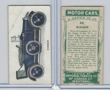 C22 Imperial Tobacco, Motor Cars, 1921, #26 Singer