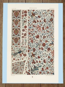Persian Pattern 1888 Vintage Illustration Albert Racinet Poster 18x24 - Picture 1 of 1
