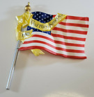Vintage Christmas Ornament American Flag Patriotic God Bless America Hallmark