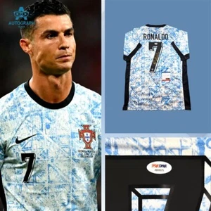 Cristiano Ronaldo Signed Portugal Euro 2024 Away Jersey W/ PSA COA - Picture 1 of 5