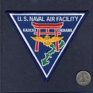NAF Naval Air Facility KADENA OKINAWA JAPAN US Navy Base Squadron Jacket Patch - Picture 1 of 1