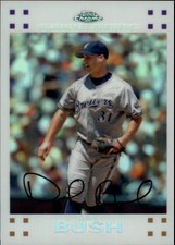 2007 (BREWERS) Topps Chrome White Refractors #49 Dave Bush /660