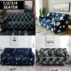 Copridivano 1/2/3/4 Posti Elasticizzato Antiscivolo Floreale Divano Salotto Protezione Sedile - Foto 1 di 22