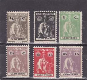 CAPE VERDE STAMPS CERES (1914) MH AF # 137 - AF # 142 - Foto 1 di 1