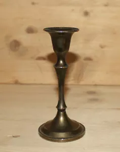 Vintage hand crafted silver plated candlestick - Picture 1 of 12