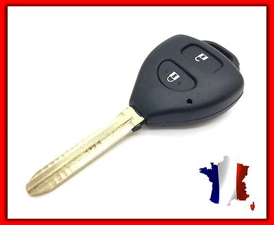 DAIO Coque Télécommande Plip Bouton Clé pour TOYOTA Yaris/RAV4/Celica/Prius + Lame