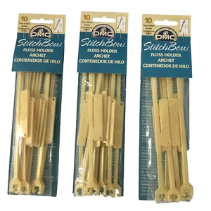 3 DMC StitchBow Floss Holders Packages 10 Per Pack = 30 Total - Picture 1 of 5