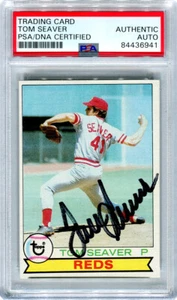 Tarjeta Topps 1979 firmada autografiada de Tom Seaver #100 PSA - Imagen 1 de 2