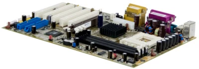 Mainboard DFI AD77 Socket 462 3x DDR 5x PCI AGP ATX - Image 1 of 2