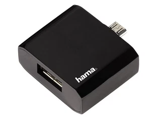 Adaptateur micro-USB OTG Hama hôte USB CLÉ USB transfert de données pour téléphone portable tablette PC - Photo 1/6