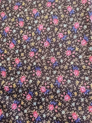Cranston Print Works VIP Fabric 3 Yards x 44” Tiny Floral Cotton USA Vintage  - Image 1 of 3