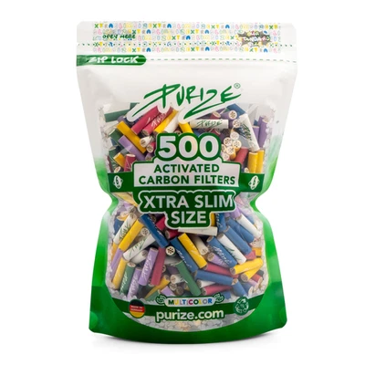 Purize Xtra Slim size 500 filtri ai carboni attivi 6mm activated carbon filters - Immagine 1 di 3