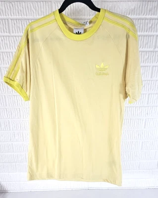 Adidas Classics 3 полоски футболка мужской размер M порошок желтый JN7021 новый - Изображение 1 из 4