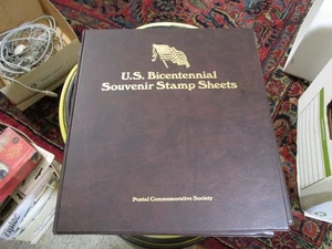 Postal Commemorative Society 1976 US Bicentennial Souvenir Stamp Sheets FOLIO - Bild 1 von 4