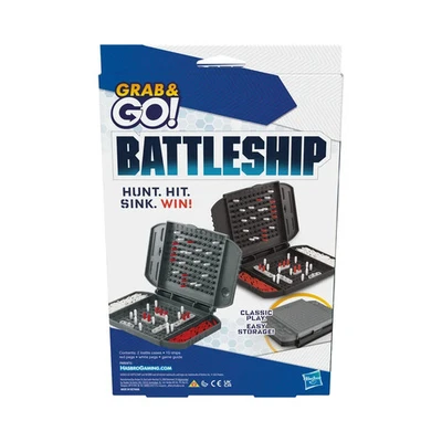 Battleship Grab and Go Portable Travel Children and Adults Board Game Hasbro - Image 1 of 4