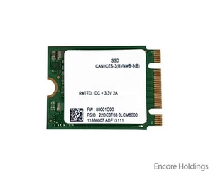 Dell (Toshiba/ Kioxia KBG40ZNS512G) 512GB Solid State Drive - M.2 2230 - 8C3CP - Imagen 1 de 1