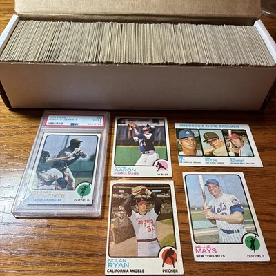 Juego completo de béisbol Topps 1973 (1-660) en muy buen estado-en muy buen estado-ex. Schmidt RC, Clemente PSA 4 Foto 1 de 4