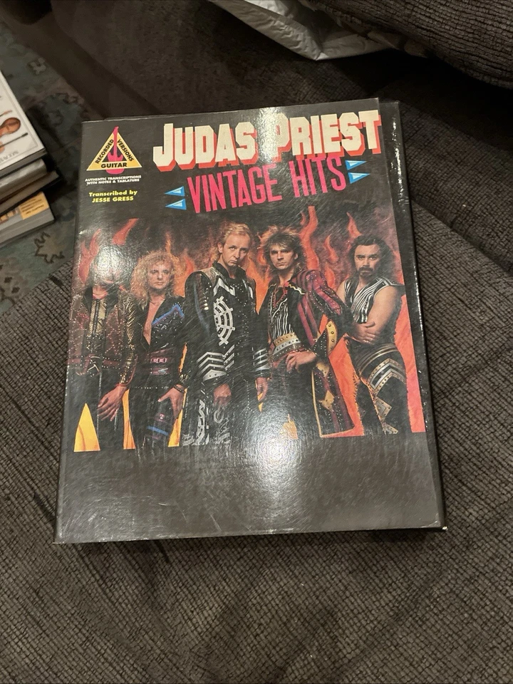 JUDAS PRIEST Vintage Hits GUITAR TAB Songbook - 1990 Hal Leonard Publishing Corp - Image 1 of 1