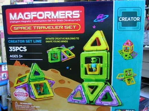 MAGFORMERS SPACE TRAVELER SET CREATOR SET LINE 35 PCS - Imagen 1 de 1
