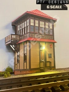G Scale " Strasburg J Tower " Trackside Building Flats w/LED - Switch Signal LGB - Imagen 1 de 7