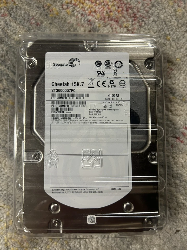 Seagate HDD Cheetah St3600057FC 15k.7 600GB 9FN004-08 3.5in New In Box FREE SHIP - Image 1 of 4
