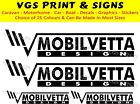 MOBILVETTA 4 PIECE KIT CAMPERVAN MOTORHOME DECAL STICKERS CHOICE OF COLOUR #002 