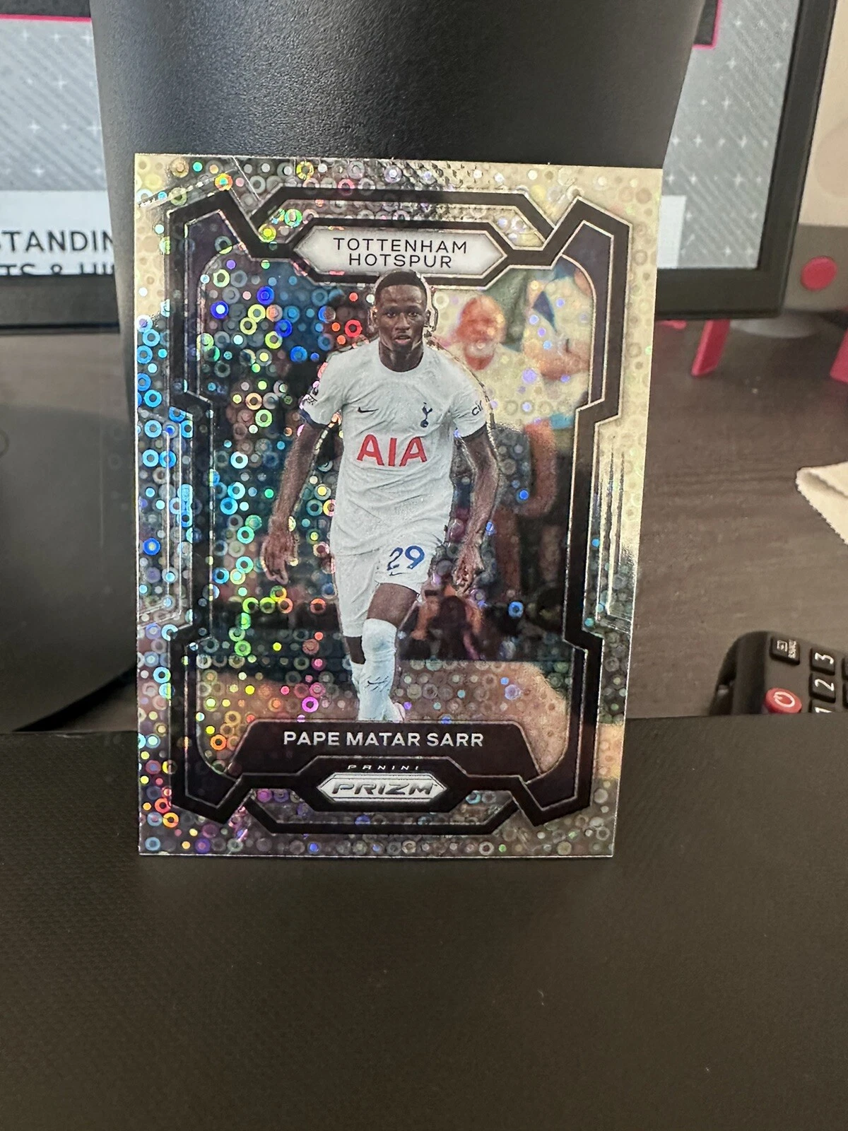 PAPE MATAR SARR 2023-24 PRIZM EPL SILVER BREAKAWAY DISCO #136 TOTTENHAM