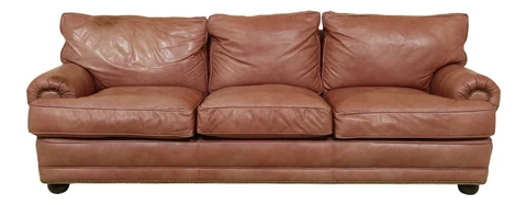 32913EC: CLASSIC GALLERY Pinkish Leather Upholstered Sofa Cover