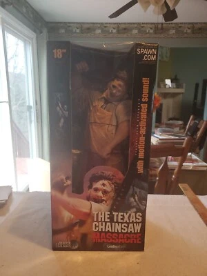 LEATHERFACE Texas Chainsaw Massacre MCFARLANE TOYS 18” Activado por Movimiento Foto 1 de 4