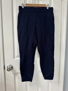 Spanx Cropped Pants Womens Size XL Navy Blue Pants Stretch Pull On Casual Career - Picture 1 of 9