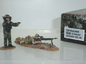 FIGARTI IRQ006 IRAQ WAR US ARMY EOD REPORTING STATUS + GUNNER TOY SOLDIER SET - Picture 1 of 2