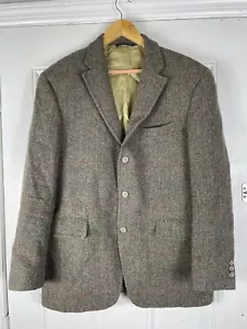 J. Cappotto sportivo uomo Press Harris tweed plymout taglia 43R multicolore spina di pesce - Foto 1 di 11